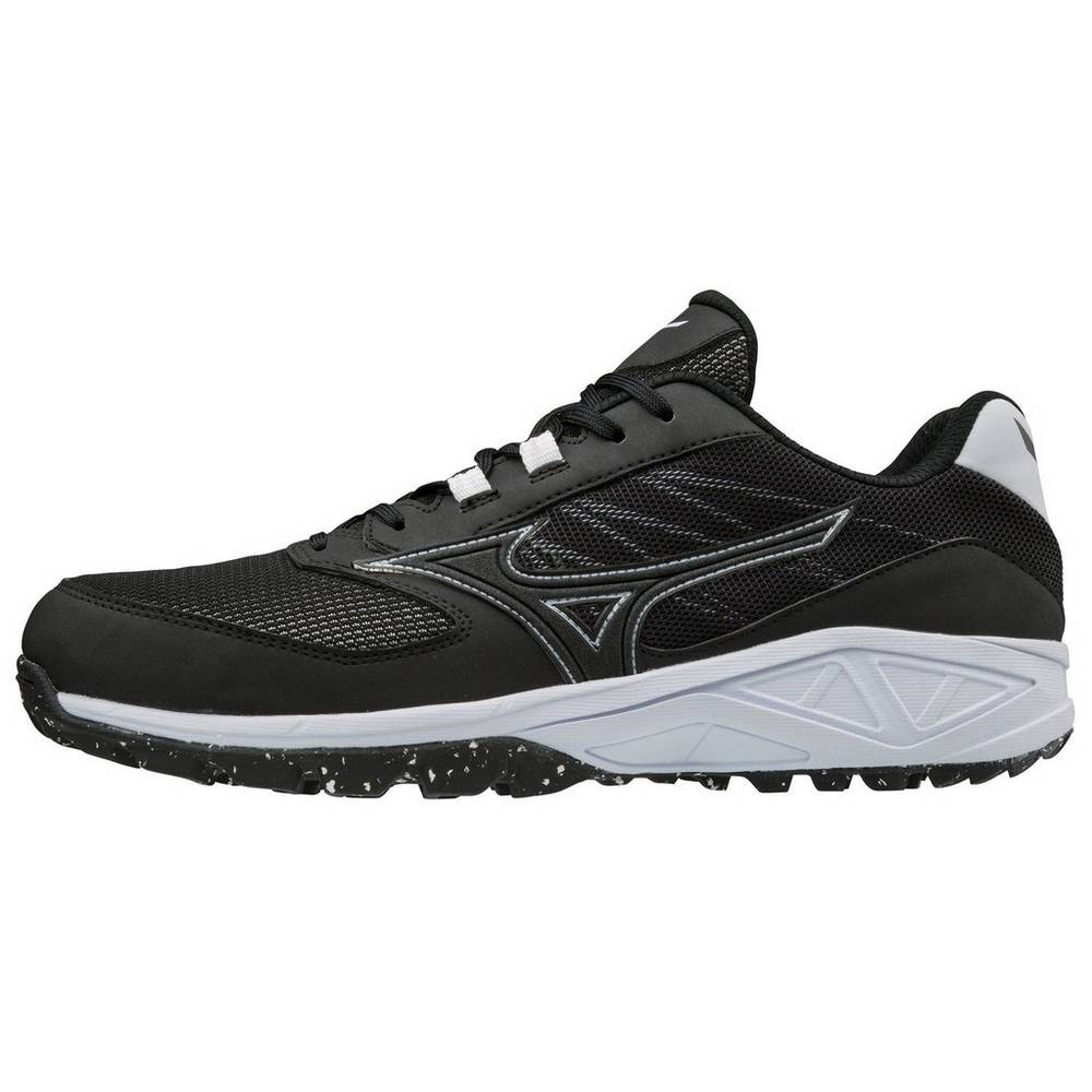 Damske Softball Obuv Mizuno Dominant All Surface Turf Čierne/Biele Vypredaj HVXW50482